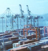 Containers in Seaport