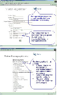 Visitor Registration Screenshot